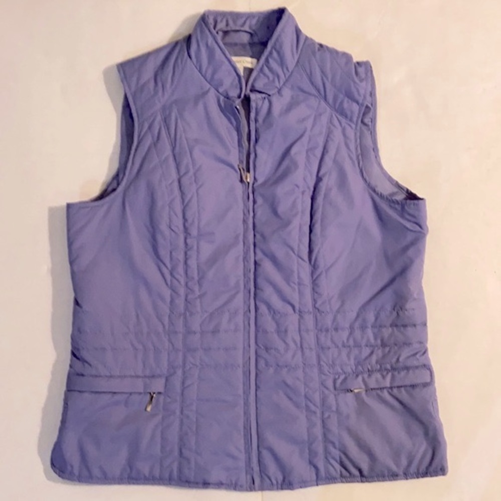 Coldwater Creek Light Purple Quilted Vest